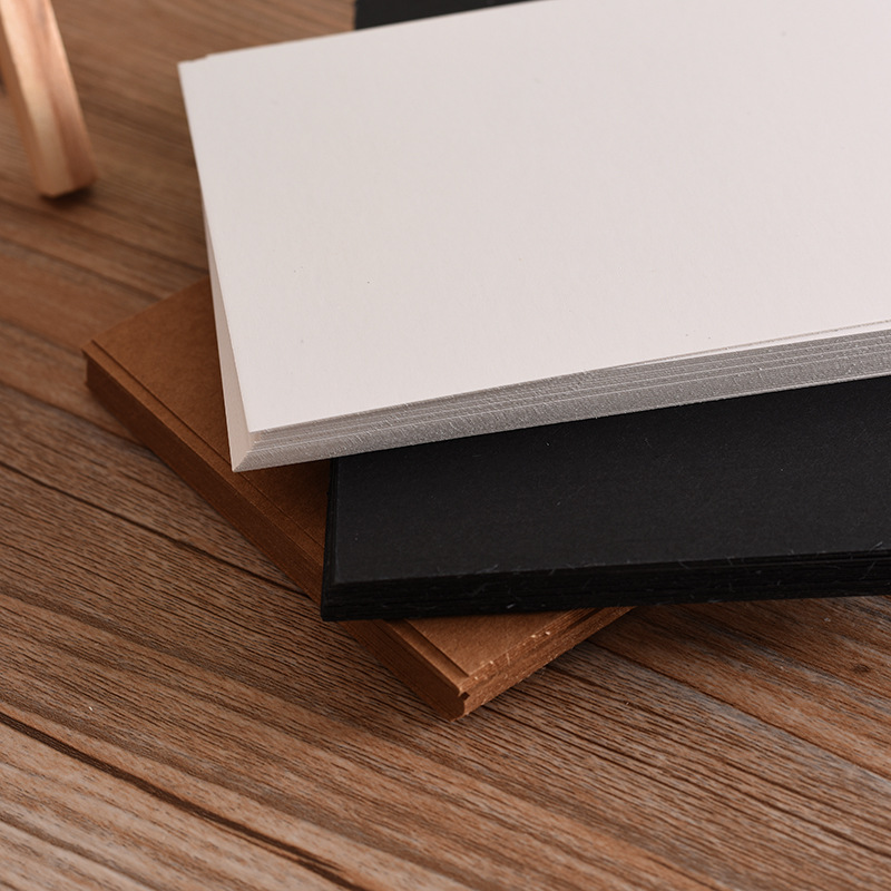 En blanco Tarjetas Postales Tarjetas de BRICOLAJE DIY Brithday Saludo Tarjetas de Dibujo Papel Negro Papel Kraft Blanco bolsa de Papel 300 G/M de Artes y Oficios papel