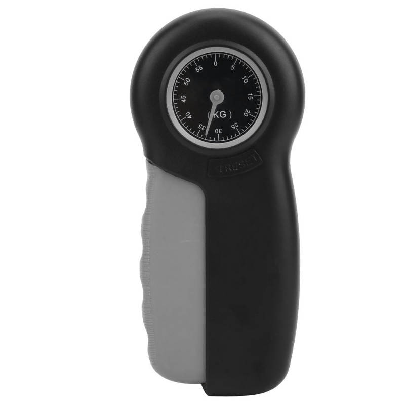 ABS Huge Screen Display Mechanical Wrist Strengthener Grip Force Gauge Hand Strength Measurement Meter: gray