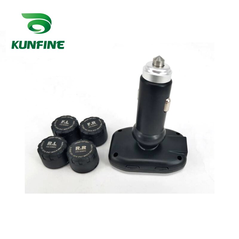 Smart Car TPMS Tire Pressure Monitoring System cigarette lighter Digital LCD Display Auto Security Alarm Systems Tyre Pressure