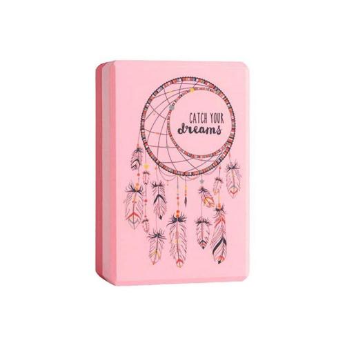 Dreamcatcher Gym Blocks Foam Brick EVA Yoga Brick Block Stretching Aid Pilates Exercise Fitness Tool Yoga Bolster Pillow: Pink
