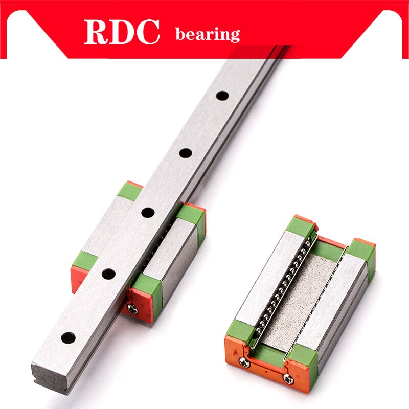 2pcs 12mm Linear Guide MGN12 L= 300mm linear rail way + MGN12C or MGN12H Long linear carriage for CNC XYZ Axis