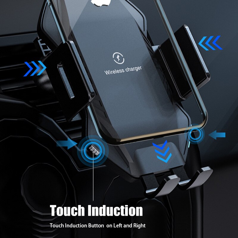 10W Fast Qi Wireless Charging for DOOGEE V10 V20 5G Rugged Phone Wireless Charger Car Charging Stand for Doogee V20 Holder