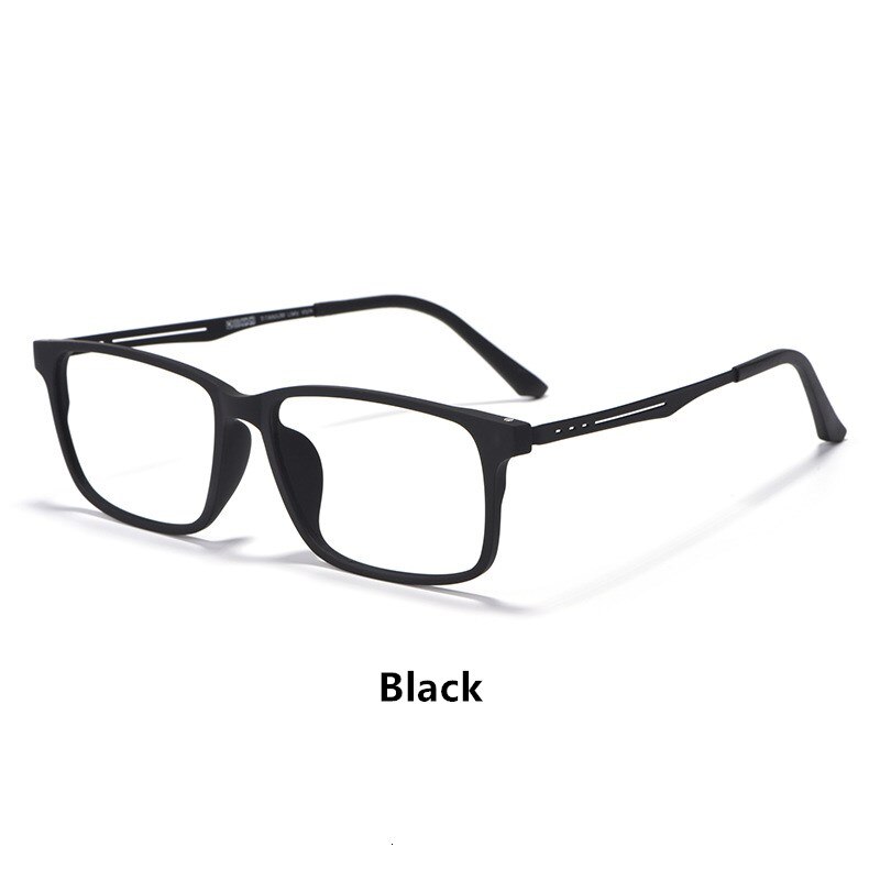 Gmei Optische Pure Titanium Bril Frame Voor Bijziendheid Bril Mannen Licht En Comfortabel Volledige Velg Grote Size Bril Frames 8838: Black