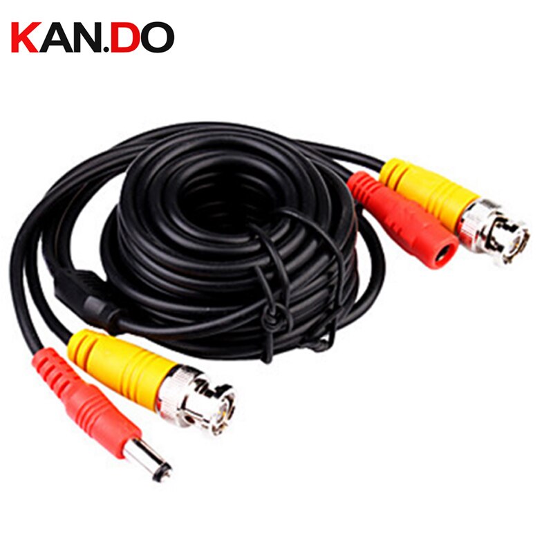 5M,10M,15M,20M,30M,40M,50M BNC Signal Extension Lead Video Power COPPER CABLE BNC Video DC Power Cable Lead For CCTV Camera DVR