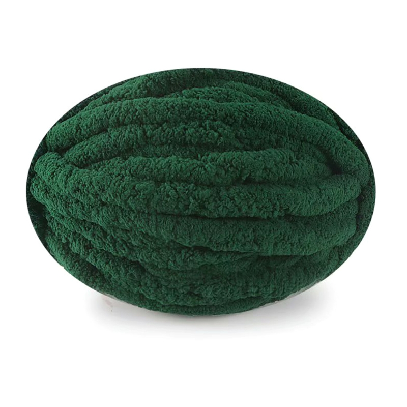 Fil de laine coloré T84E 27 m/rouleau épais pour fils à tricoter à la main, bricolage Crochet tissé à la main, fil d'écharpe de chapeau: Dark Green