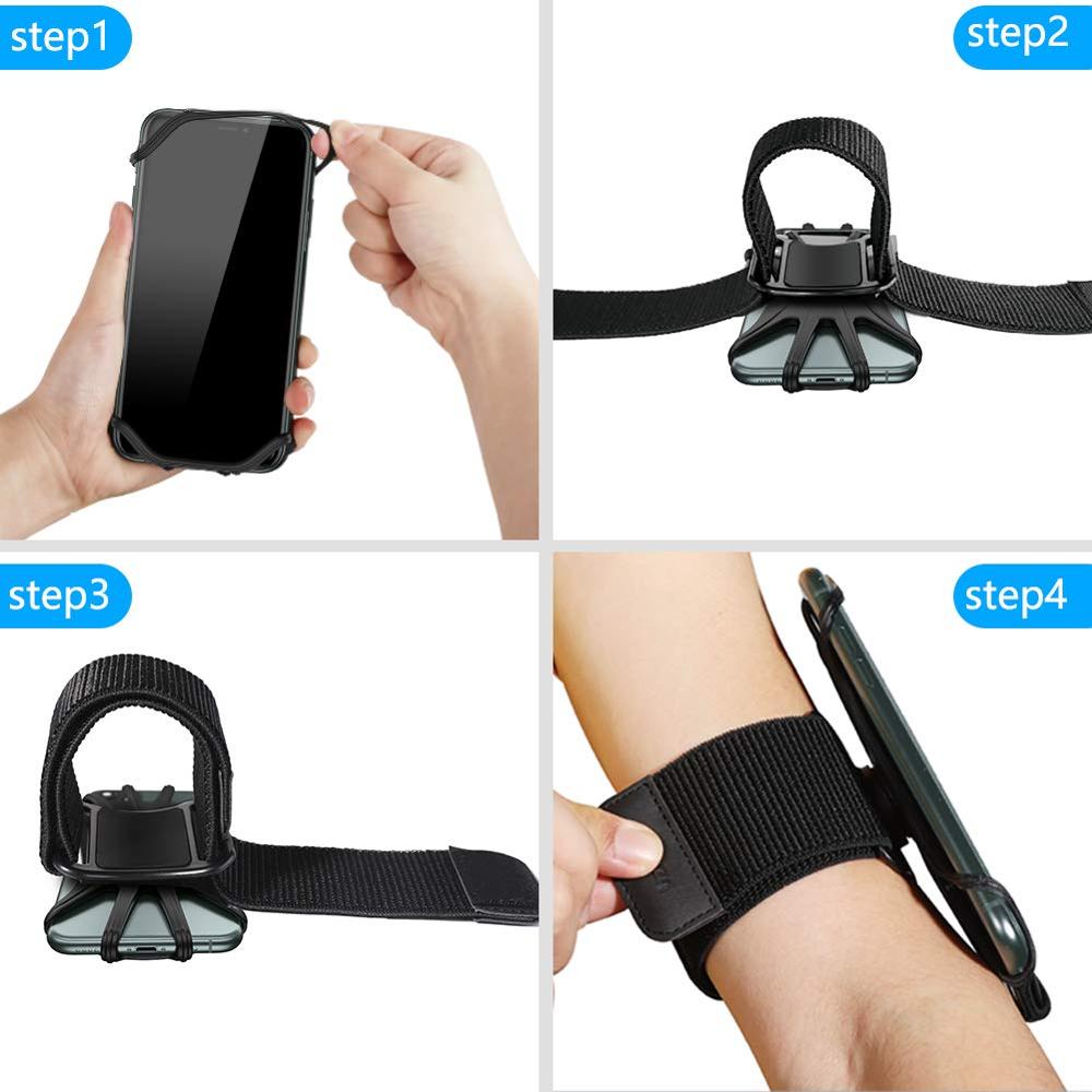 Vup Telefoon Armband,360 ° Draaibare Running Telefoon Houder Voor Iphone, Galaxy, Google Pixel, 4 ''-6.5 ''Phones