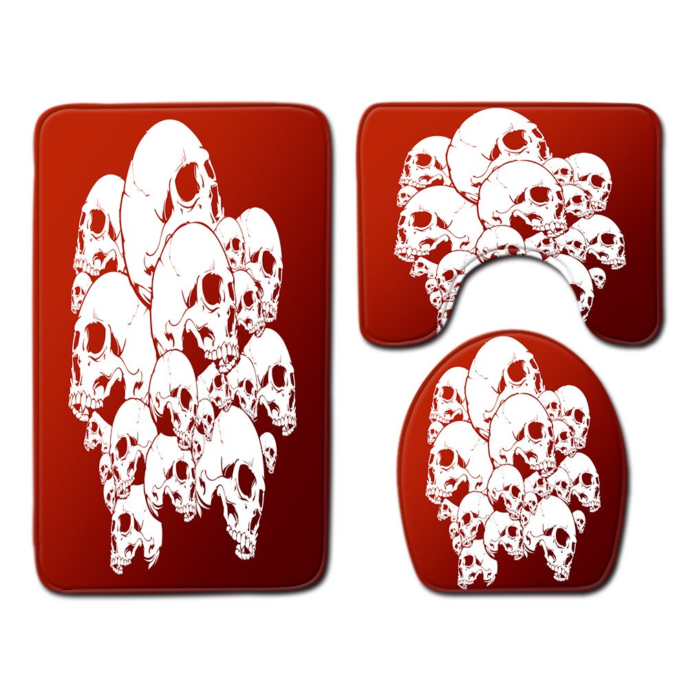 Schedel badkamer toilet mat set toilet mat set toilet mat set badkamer mat set toilet mat set badkamer mat set: J190915-a009