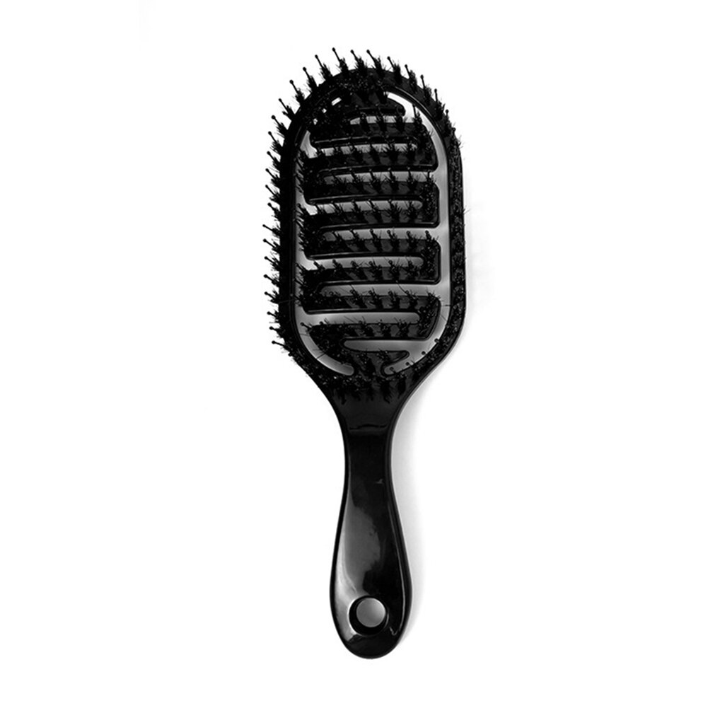 Gebogen Geventileerde Professionele Detangling Kam Draagbare Thuis Massage Hair Brush Styling Tools Sneldrogende Kapper Kapsalon: 	B