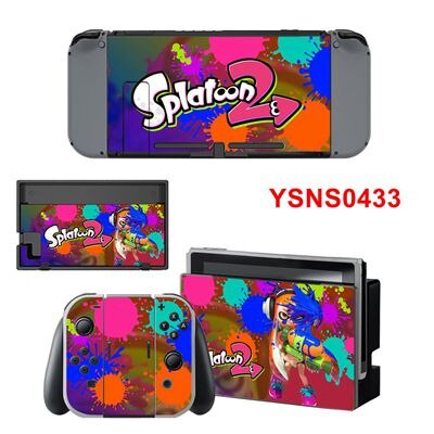 Splatoon 2 Aufkleber Nintend Schalter Haut NS Konsole Controller Vinyl Skins Decals Aufkleber Spiel Abdeckung Für NS: YSNS0433