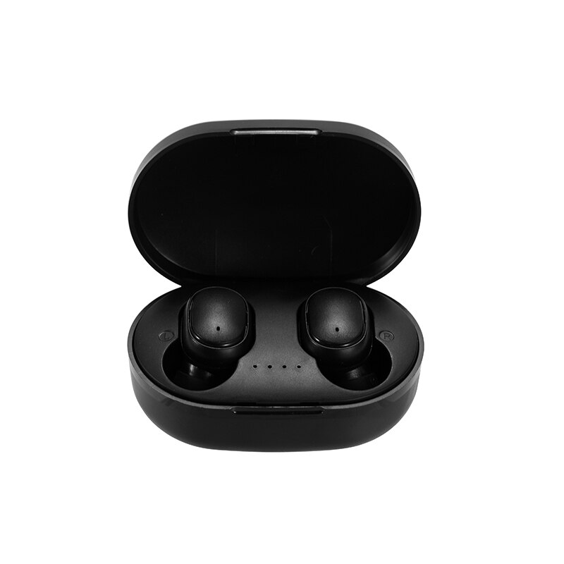 XVIDA-auriculares inalámbricos A6S PRO TWS IPX4, resistentes al agua, Mini auriculares internos Macaron con Bluetooth 5,0 para todos los teléfonos inteligentes: A6S black no box