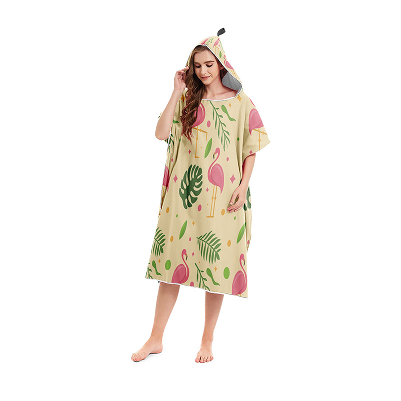 Zomer Strand Poncho Hooded Badhanddoek Microfiber Wetsuit Veranderende Gewaad Surf Handdoek Voor Zwemmen Strand Outdoor Badjas: 08A