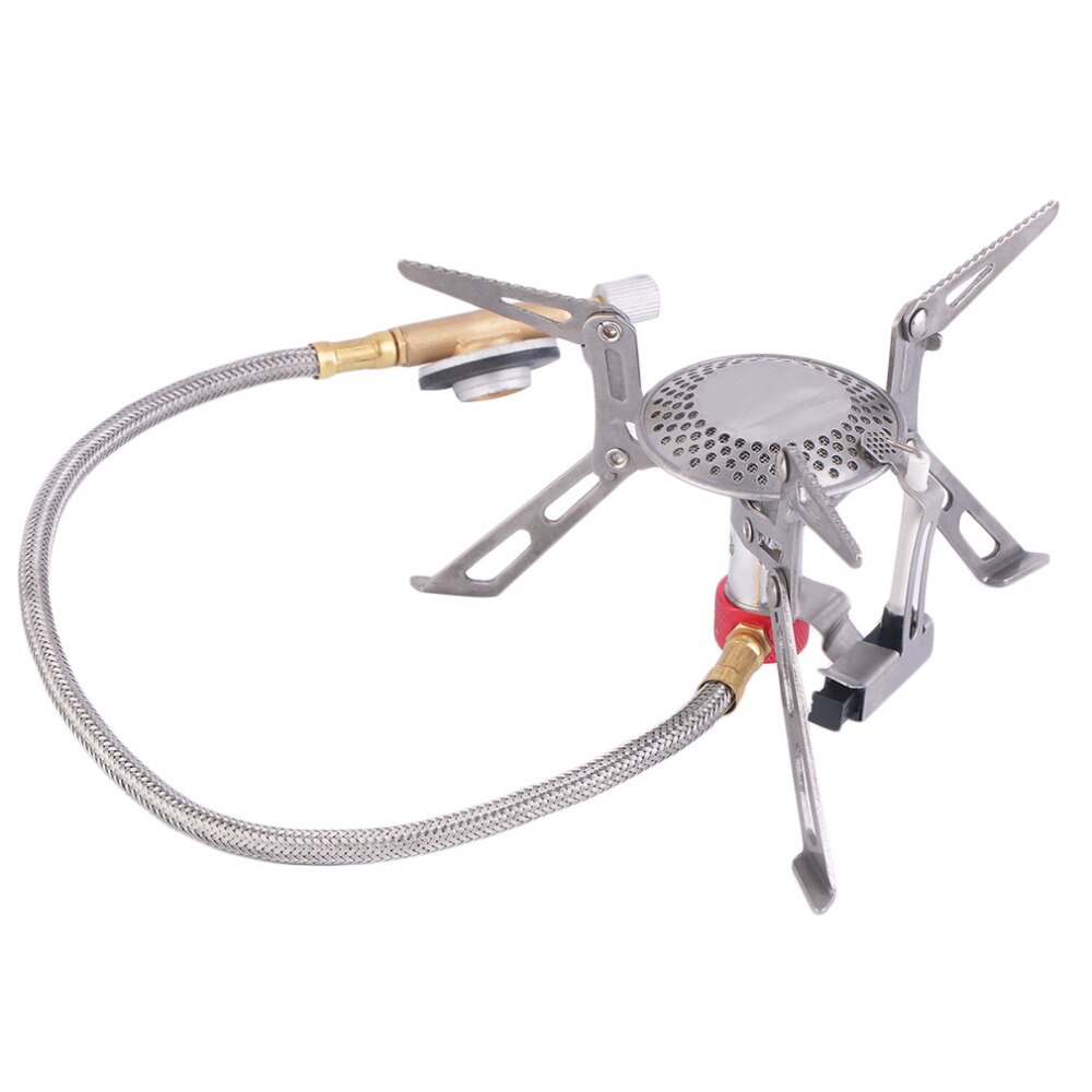 A.Blochl portable camping gas burner stove foldable piezo ignition titanium NEW