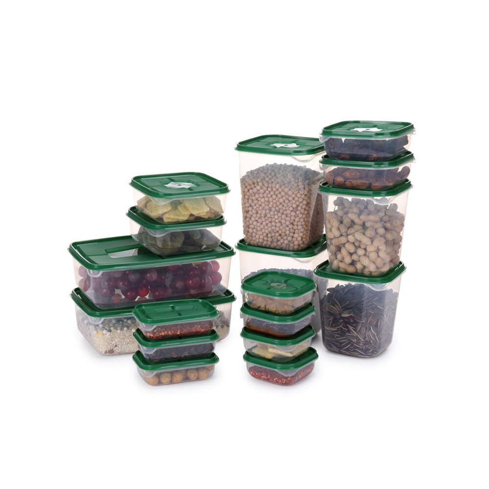 Container Voedsel 17Pcs Voedsel Opslag Container Keuken Space Saver ... – Grandado