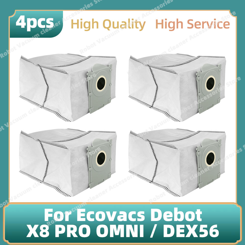 Compatibel Voor Ecovacs Deebot X8 PRO OMNI/DEX56 Accessoires Belangrijkste Zijborstel Mop Doek Stofzak Vervangende Onderdelen: Donkergrijs