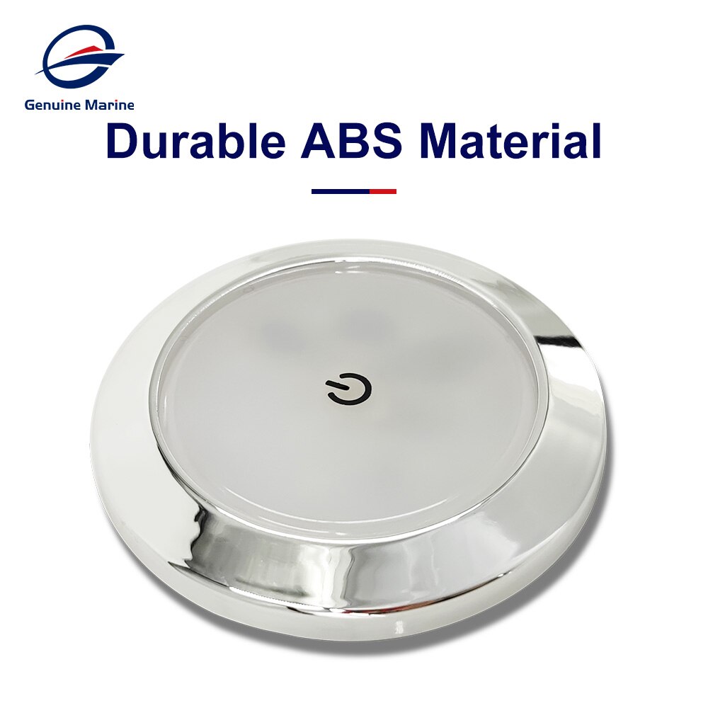 Luz Led redonda para Interior de coche, lámpara de techo con interruptor para Camper, caravana, barco, accesorios, 5W, 12V