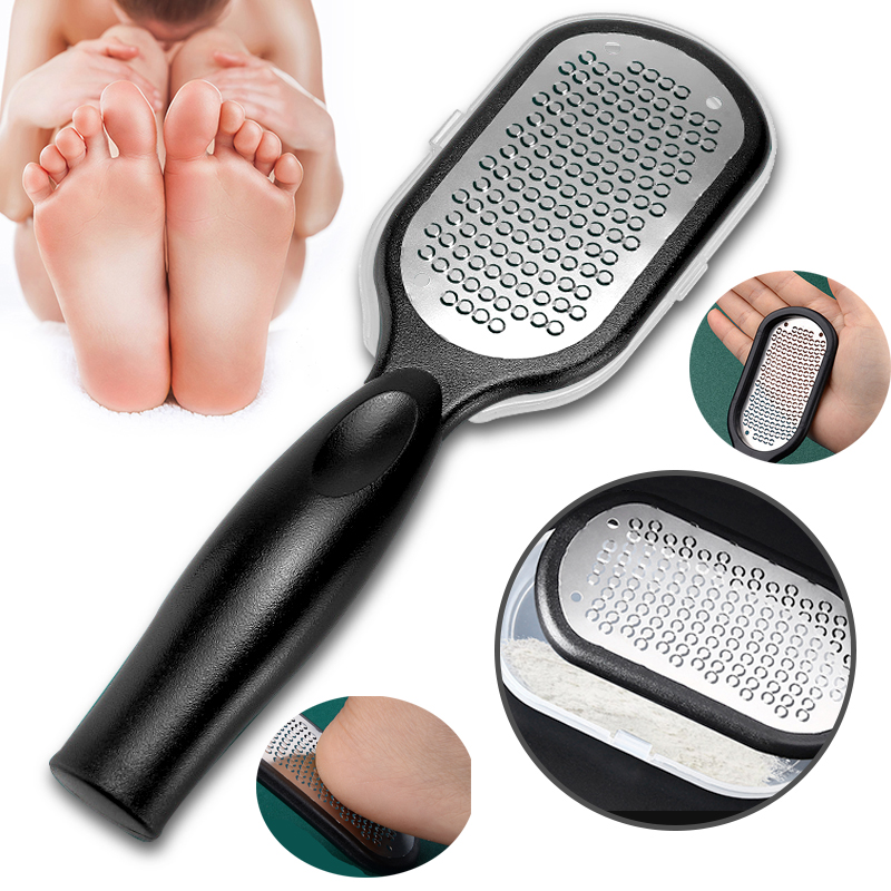 Lime à pied grattoir dissolvant de callosités pieds outils de pédicure professionnels en acier élimination du maïs des pieds dissolvant de peau morte soins des pieds