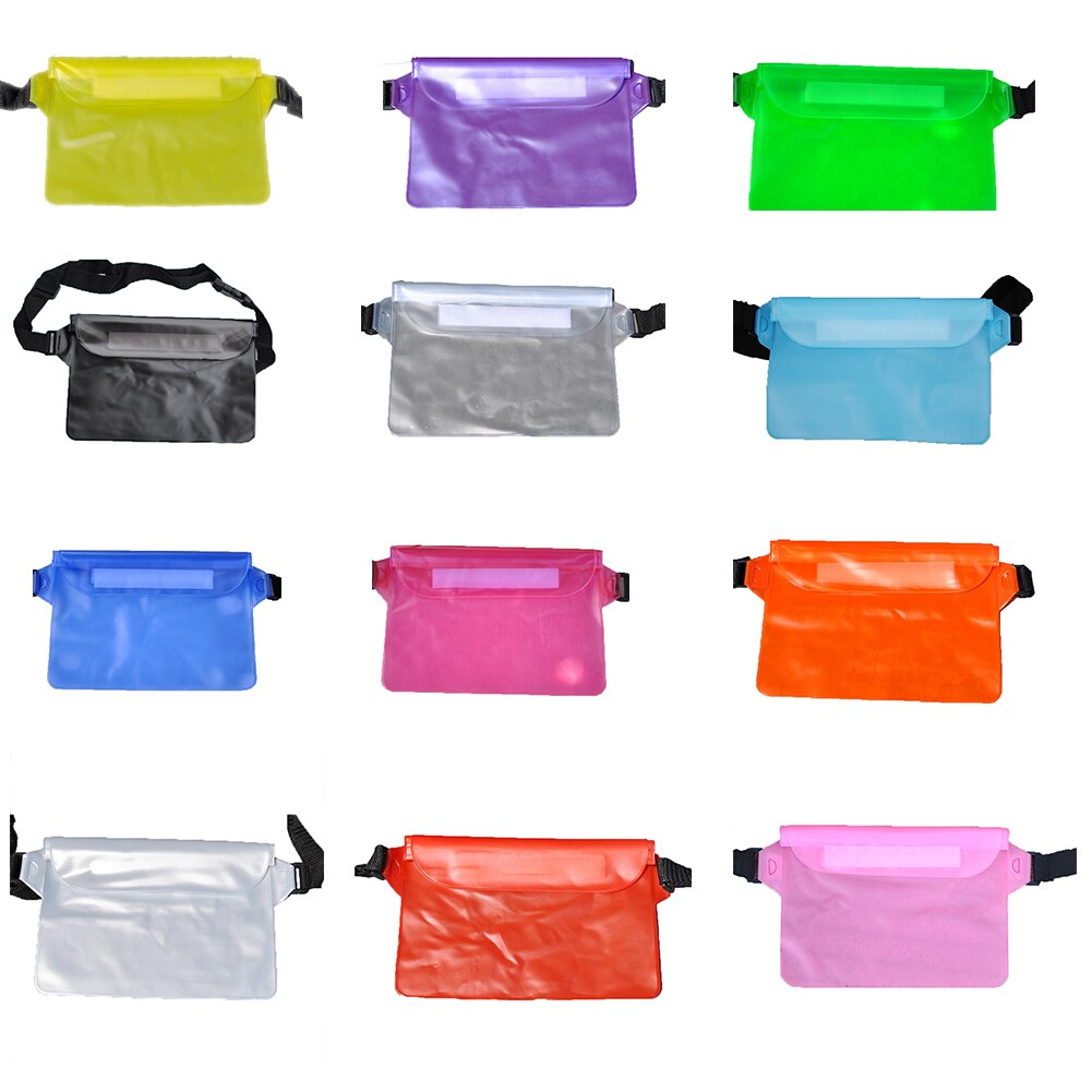 Waterproof Underwear Waist Bag Funny Pack Summer Beach Dry Pouch phone Waist Bags PVC Belt Waist Pack