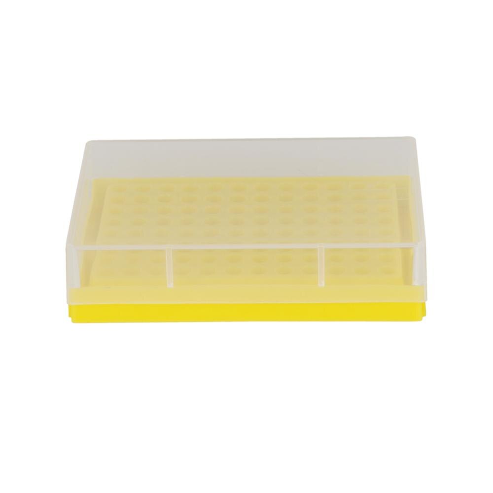 96 Sockets Plastics Centrifuge Tube Rack With Transparent Lid 0.2ML Centrifugal Tube Holder Laboratory Supplies 1Pc