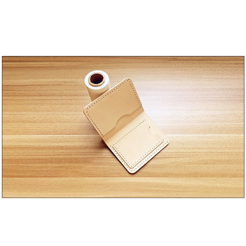 Leather DIY craft tool short wallet acrylic template sewing wallet pattern PVC mold using wallet pattern