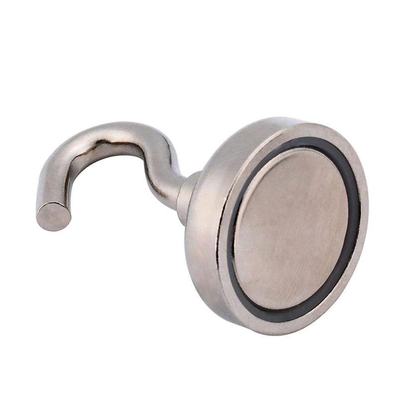 5pcs Stainless Steel Magnetic Hooks Powerful Hook Magnet Holder Hook Holder Tool Wall Suction Support Magnetic 10kg Hardwar Q3D2