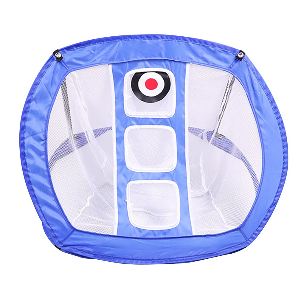 Golf Chipping Net Portable Folding Swing Practice Hitting Mesh for Indoor Outdoor with Storage Bag, Blue
