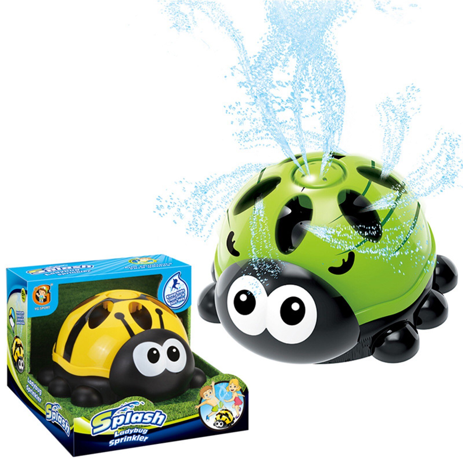Kinderen Zomer Speelgoed Outdoor Splash Achtertuin Kawaii Cartoon Lieveheersbeestje Sprinkler Speelgoed Sprinkler Gazon Voor Baby Childens Water Spelen