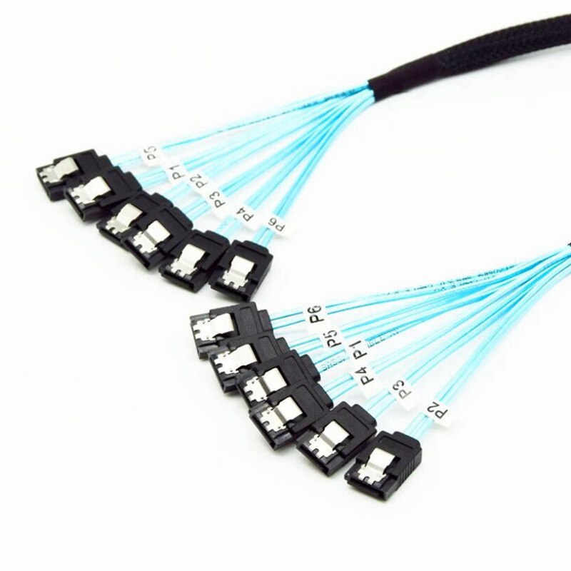7 Pin Data Kabel Sata 3.0 6Gbps Sas Kabel Voor Server 7 Pin Naar Sata Breakout Kabel Harde Schijf splitter Kabel