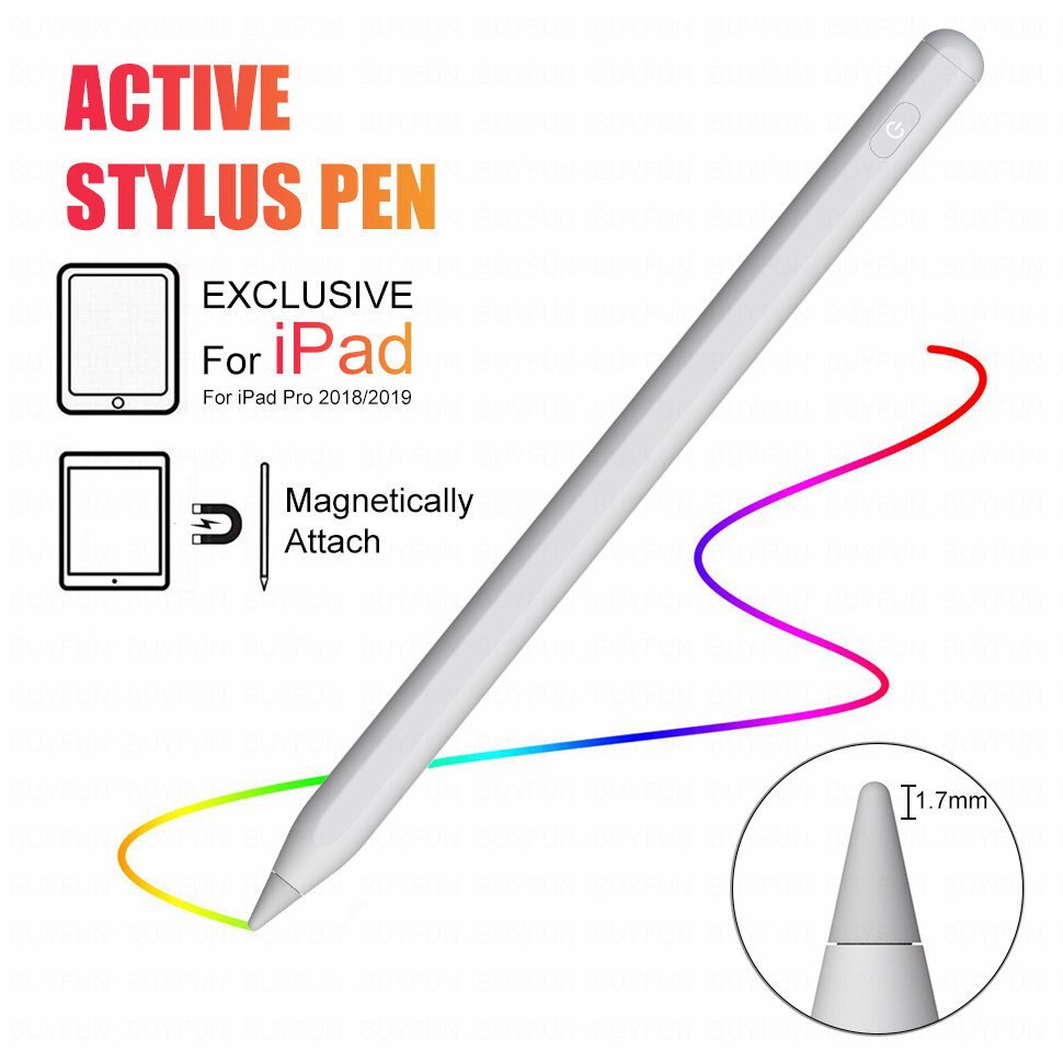 For IPad Pencil Apple Pen Stylus For Ipad Pro 11 12.9 Mini 5 Air Touch Penwith Palm Rejection Tablet Accessories: Ivory