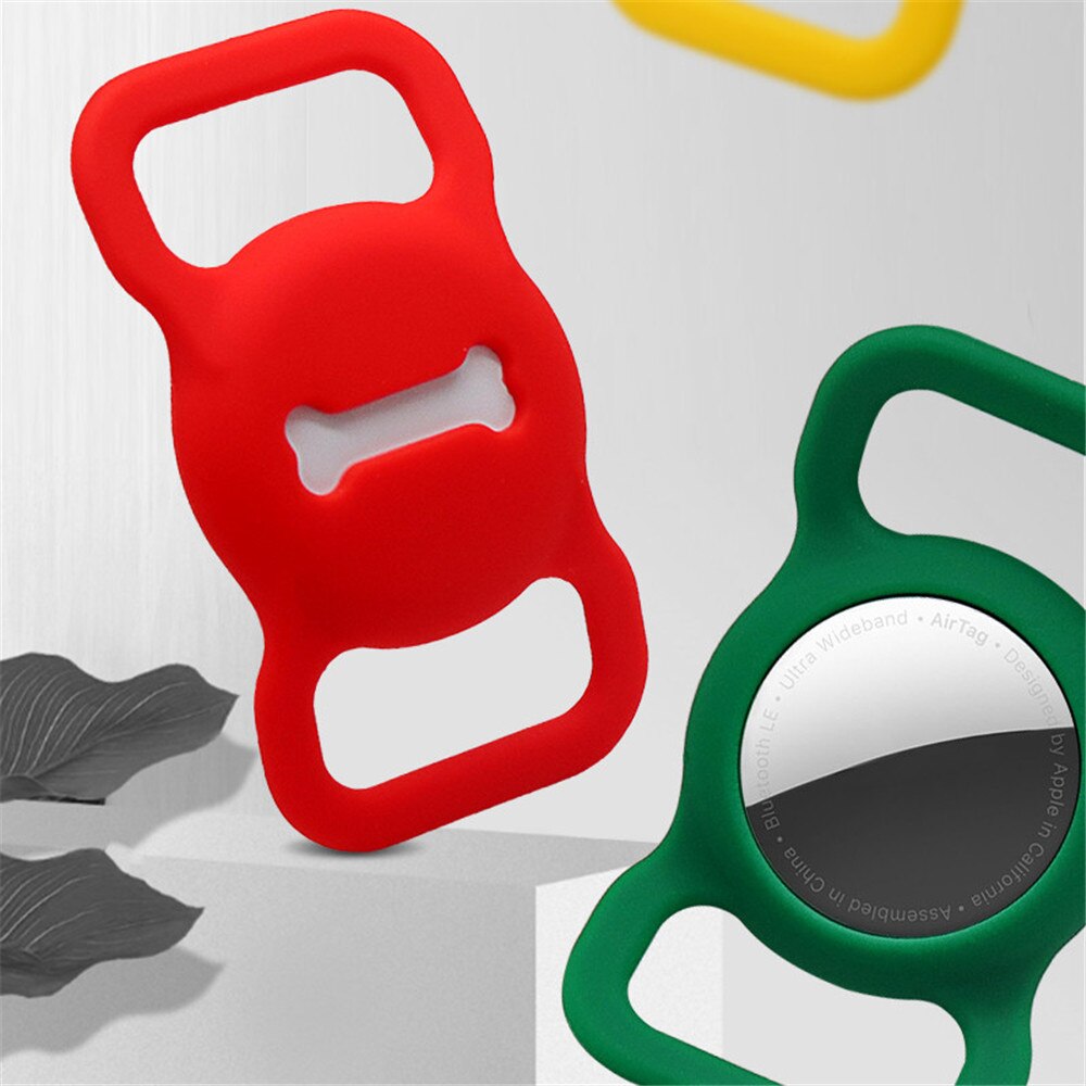 2021new custodia protettiva in Silicone per animali domestici GPS Finder Dog Cat Collar Loop per Apple airtag per Apple localizzatore Tracker dispositivo anti-perso