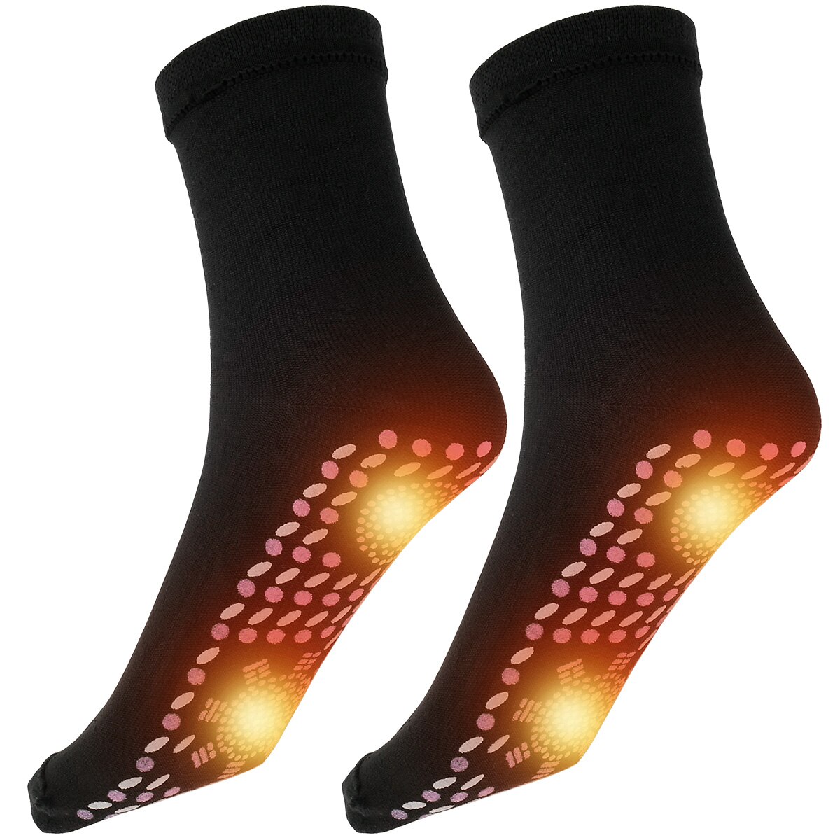 3/4/5 Pair Self-Heating Socks Winter Outdoor Warm Heat Insulated Socks Thermal Socks for Hiking Camping Fishing Cycling Skiing: 5 pair black
