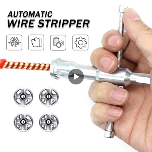 Automatische Draad Stripper Elektricien Algemene Strippen Artefact Connector Handgereedschap Lijn Kabel Peeling Draaien Connector Tang
