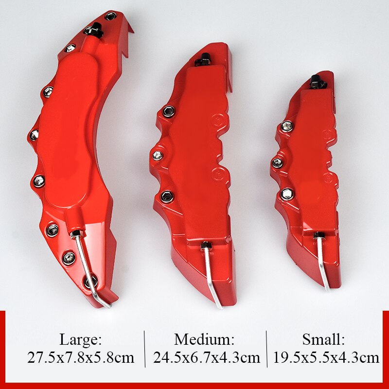 2 Stuks S/M/L Size 3D Abs Auto Remklauw Cover Remschijf Shell Voor Verna Celesta elantra Mistra Sonata Ix25 Ix25 Tucson Santafe