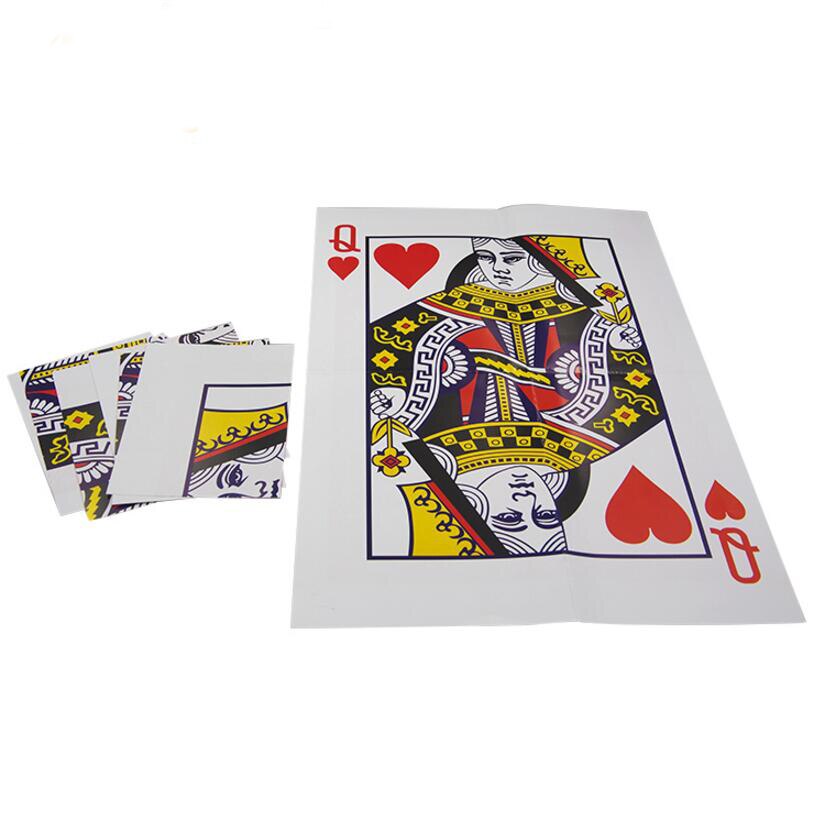 1 pz Queen Restored Close Up Card Magie Trick Props Magia stage street magic props card E3067