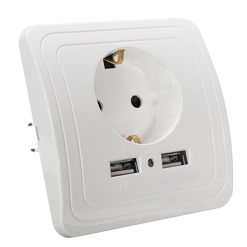 USB German Socket German Standard Power Outlet European Socket European Regulations European Standard Wall Socket