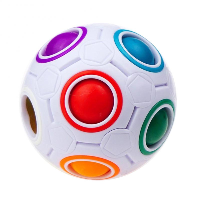 Magie Regenbogen Fußball Puzzle Pädagogisches Fußball Kind Kugeln Cube Kreative Spielzeug Lernen Lustige Spielzeug für Kinder Erwachsene ralease