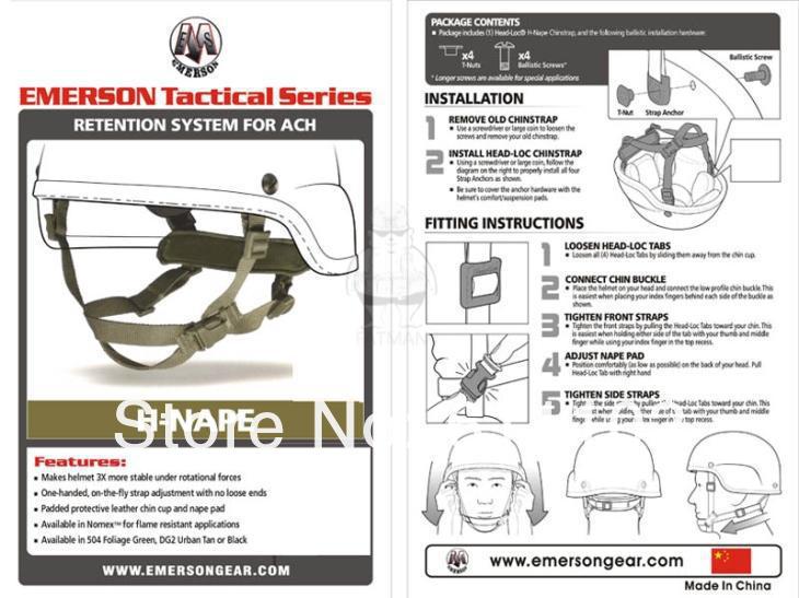 Schorsing helm onderdelen systeem helm strap TB269