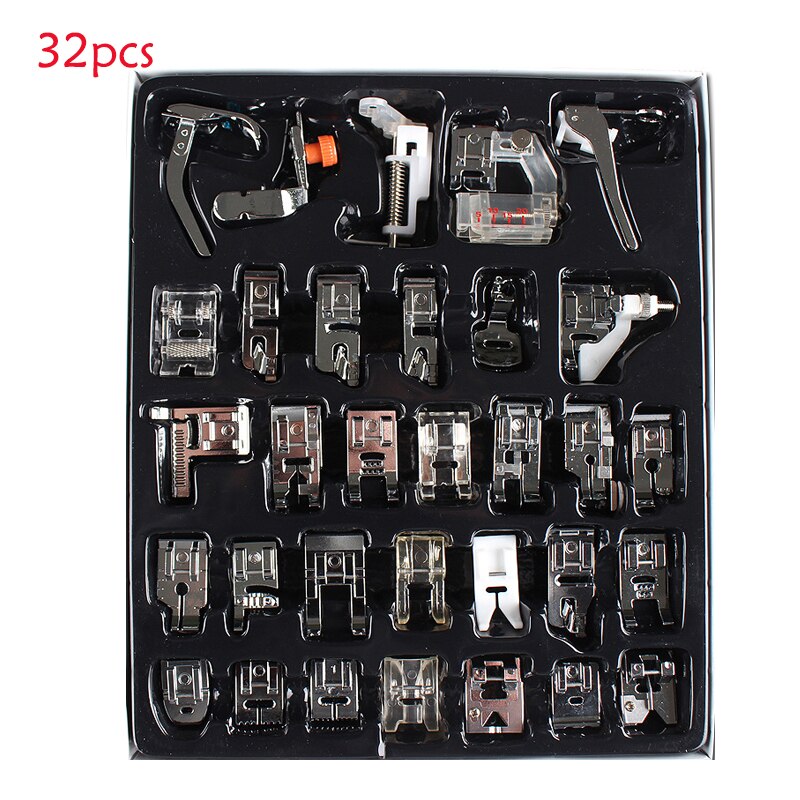 82/11pcs Sewing Machine Presser Foot Feet Kit Set With Box Brother Singer Janom Sewing Machines Foot Tools Accessory Sewing Tool