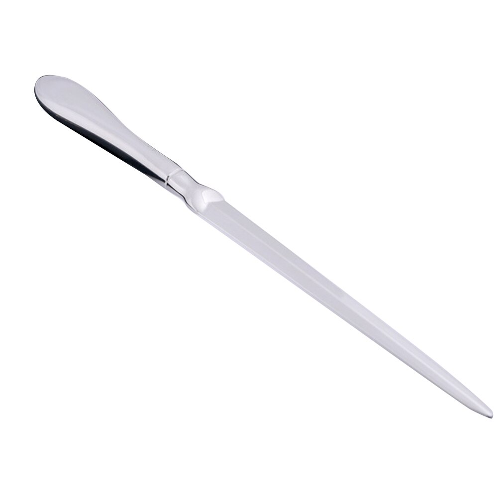Solid Slitter Letter Opener  Hand Stainless Steel Office Lightweight Universal Cutter Envelope Practical School Silver