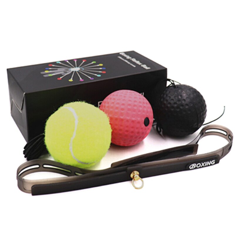 Boxing Reflex Speed Punch Ball Boxer Raising Reaction Force Hand Eye Training Set Stress Boxing Thai Exercise