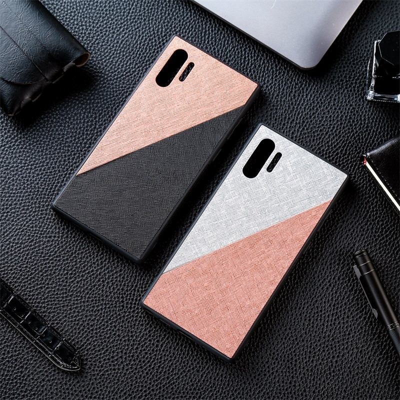 Luxury PU Leather Phone Case For Samsung Galaxy Note 10 Plus Cases Soft TPU Shockproof Cover For Samsung S10 Plus S10e S10+ S 10