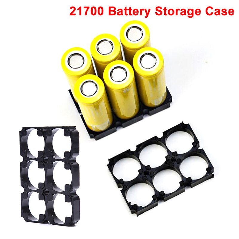 21700 Batterij 2 × 3 Mobiele Spacer Uitstraalt Shell Pack Plastic Batterij Storage Case Cell Cilindrische Batterij Case Houder
