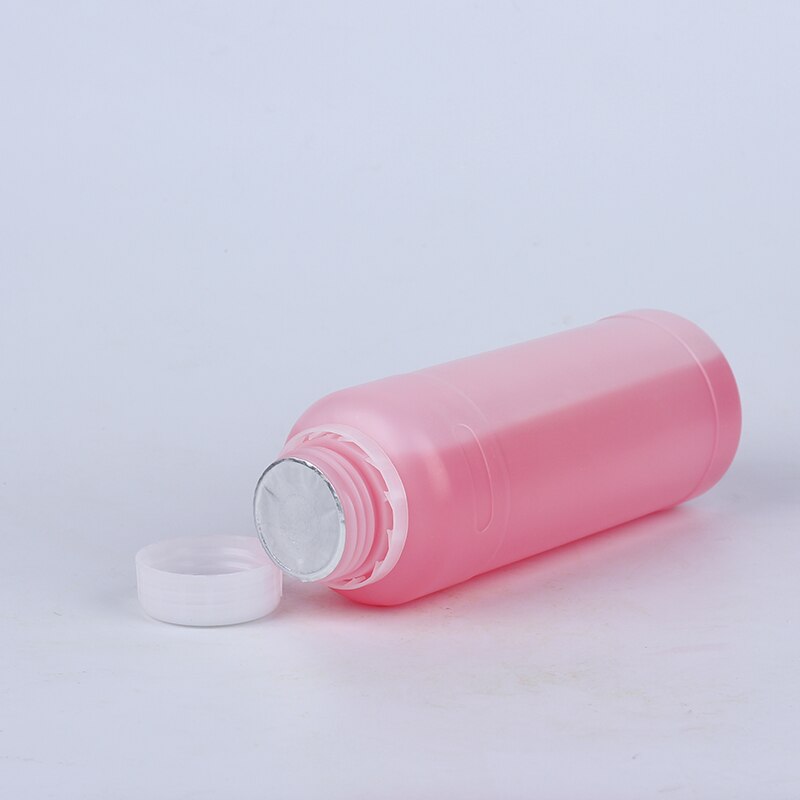 Tom 1000ml hdpe flaske til alkohol/shampoo/maling rund plastbeholder madkvalitetsflasker 4 stk/parti