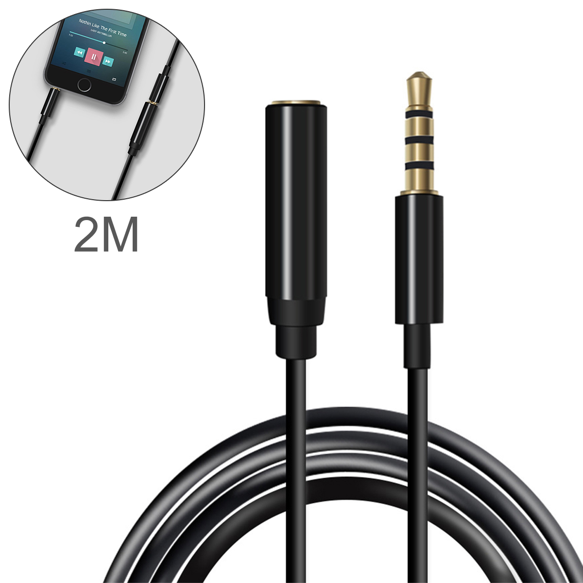 3.5mm jack macho para fêmea cabo de extensão de áudio aux 3.5 adaptador de microfone de áudio compatível para pc/telefone móvel/fones de ouvido