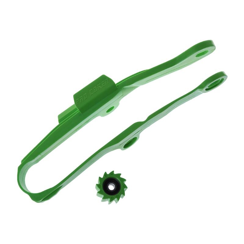 Grønn kjede skyvestyre svingarm rulle for kawasaki kxf 250 kxf 450 kx250f kx450f kxf 250 450 motorsykkel