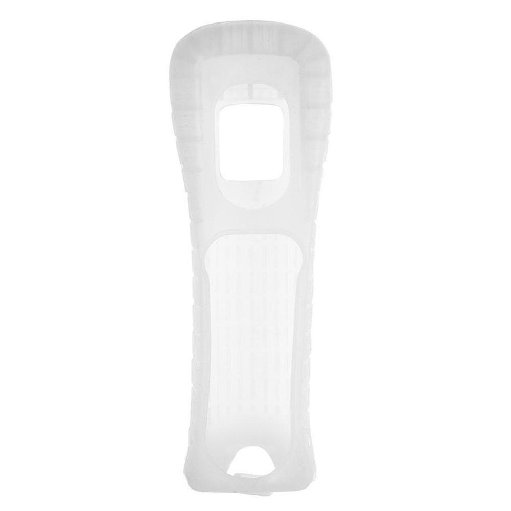 Black/White color Silicone Cover Case Skin Pouch Sleeve Remote Protective Shell Controller REMOTE For WII Housing Cover Z7E2: white
