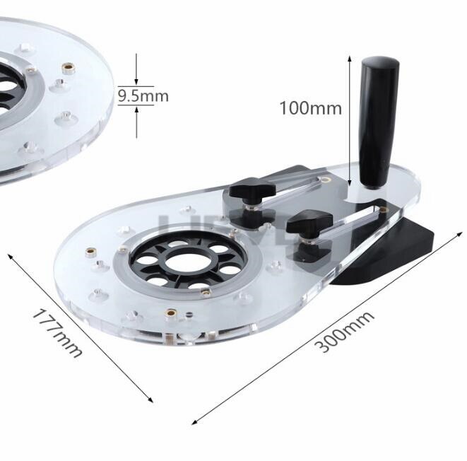 Palm Router Base Universal Router Guide Compact Wood Router Base for Woodworking Electric Hand Trimmer