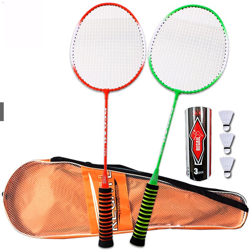 1pair Badminton Rackets Set Double Badminton Racquet Titanium Alloy Lightest Playing Badminton 2pcs/Set