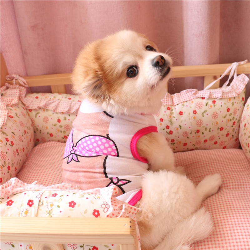 Pet Puppy Kleine Hond Kat Pet Kleding Transer Hond Kleding Honden Shirt Pet Puppy Kleine Hond Kat Pet Kleding Bikini printing