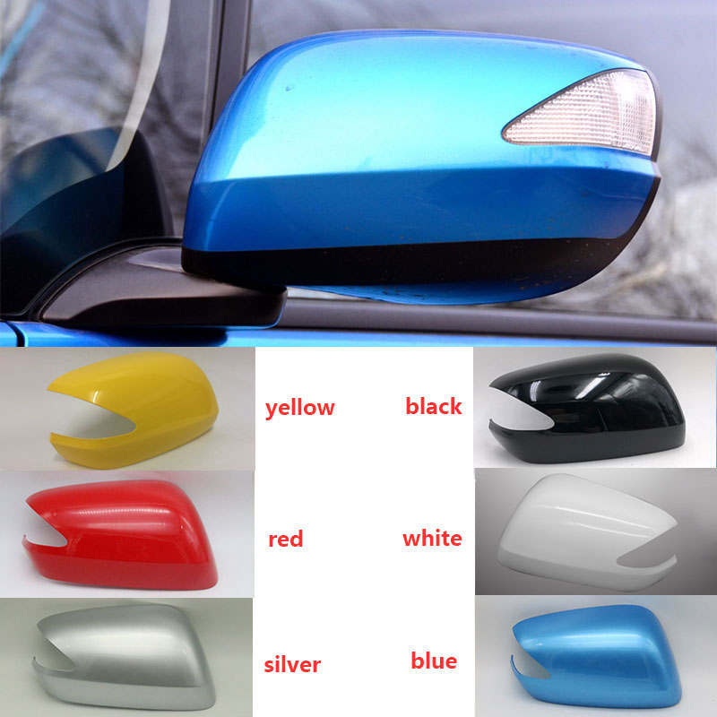 For Honda Fit Jazz Car Door Rearview Mirror Cover Side Mirror Housing with Mirror Light Version