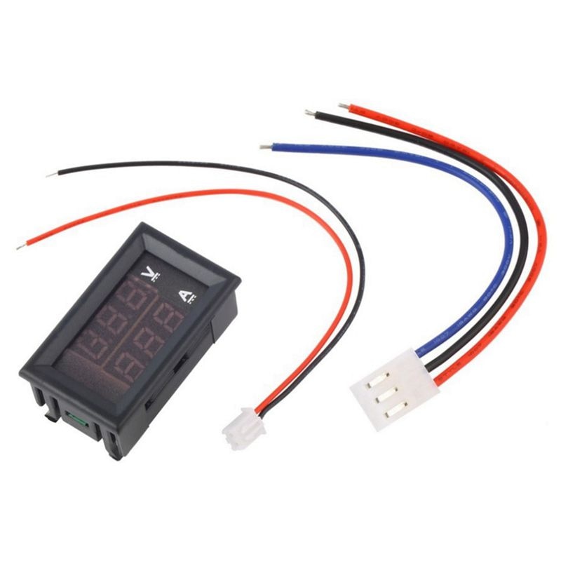 Panel mounted DC digital voltmeter Ammeter 100 V 10 A: Default Title